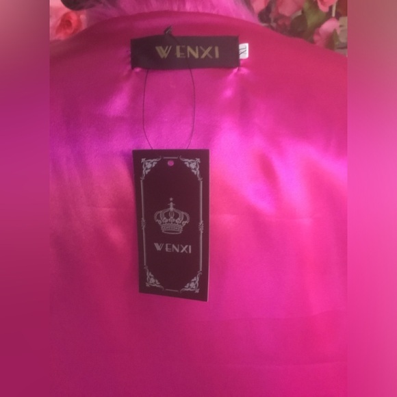Wenxi Pink Faux Fur Jacket Fuchsia Coat XL 💝 NWT 💖 - Picture 12 of 16